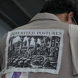 Inherited Postures UNISEX Cropped-Fit Patchwork Shirt